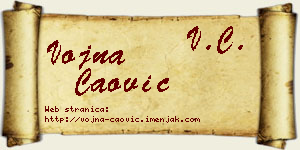 Vojna Čaović vizit kartica